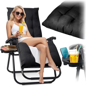 Sofotel ChillWell folding garden lounger with cushion