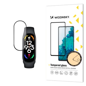 Wozinsky Full Glue Tempered Glass for Xiaomi Mi Band 7, Black