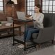 Adjustable Mobile Laptop Desk ModernHome, C-Shaped Side Table for Sofa, Black