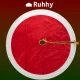 Ruhhy Christmas Tree Skirt 90 cm, Red/White