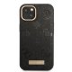 Guess Peony Logo Plate MagSafe Case for iPhone 13 - Black