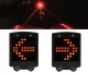 Bicycle LED Light with Turn Signal and Laser