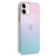 Guess iPhone 12 mini Case 4G 3D Pattern Collection, Blue-Pink