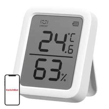 Thermometer and Hygrometer SwitchBot Meter Plus W2301500, 3", White