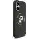 Karl Lagerfeld iPhone 17 Case Silicone Karl & Choupette Ring MagSafe, Black