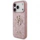 Guess Fixed Glitter Big 4G Case for iPhone 17 Pro / 18 Pro, Pink