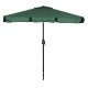 MultiGarden Rectangular Garden Umbrella with Crank, 200x130 cm, Green