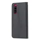 Sony Xperia 5 (J8210 J9210) PU Leather Wallet Book Case Cover, Black