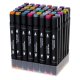 Double-Sided Alcohol Markers in Case 48 pcs + Stand