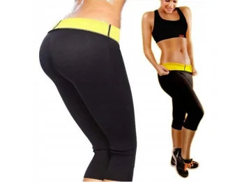Neoprene Fitness Slimming Shorts, Size XL, Black
