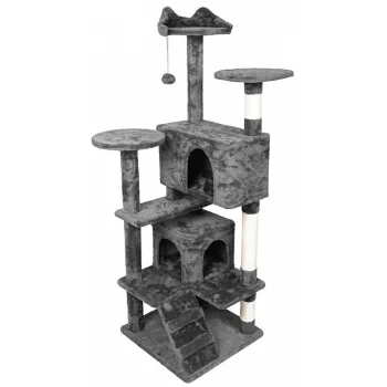 XL Cat Scratching Post with 7 Levels and 2 Houses