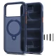 Tech-Protect MagAir Stand MagSafe CC Case for iPhone 18 / 17 Pro Max, Matte Navy Blue