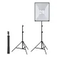 Puluz PU5071EU Studio Set with 50x70cm Softbox, Tripod & 4 LED Bulbs