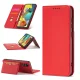 Samsung Galaxy A12 (SM-A125F/DSN) Magnet Card Pouch Wallet Book Case Cover, Red