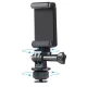 Phone and Action Camera Holder with Adapter - Black