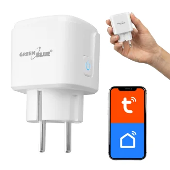 Greenblue GB735 W Smart WiFi Plug with Energy Monitor, 16A/3840W, White