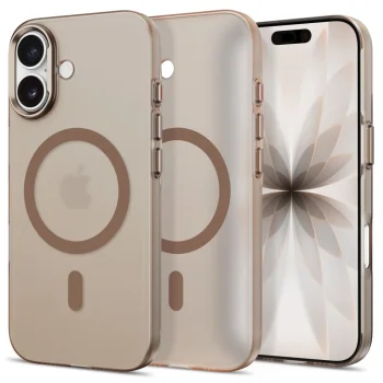 Tech-Protect MagZero MagSafe Case for iPhone 17, Beige-Brown Matte