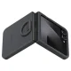 Samsung Galaxy Z Flip 7 FE (SM-F761B/DS) Original Silicon Case Cover with Ring, Black (EF-PF741TBEGWW)