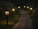 Solar Garden Lights with Dusk Sensor, 2 pcs, Black