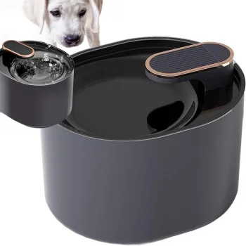 Automatic Pet Water Fountain for Cats and Dogs, 3L, Black