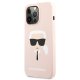 Karl Lagerfeld Silicone Karl\'s Head Case for iPhone 13 Pro / 13 - Light Pink