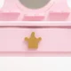 Kids Vanity Set with Mirror and Stool for Girls, Pink