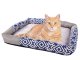 Cat bed with scratch mat, size S