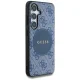 Guess 4G Round Patch Classic Logo MagSafe Case for Samsung Galaxy S25+, Blue