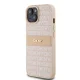 DKNY iPhone 15 Plus / 14 Plus Case Mono Stripe & Metal Logo, Pink