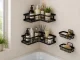 Bathroom Shelf Set (5 pcs), Black
