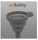 Folding Silicone Funnel, grey