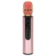 Wireless Karaoke Microphone for Kids with Bluetooth Speaker 2000mAh SD USB, Pink
