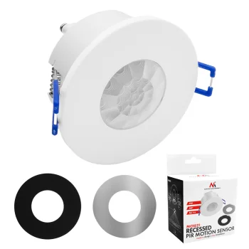 Maclean MCE821 Flush Mount PIR Motion Sensor, 8m, 600W/1200W