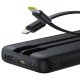Baseus Lipow 10000mAh 22.5W Powerbank with Dual Built-in Cable with Display (with additional black Baseus Simple USB-A...