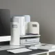 Ergo Office ER-441 Desk Organizer with Drawer and Wireless Charger, White
