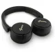 Guess BT Script Metal Logo Wireless On-Ear Headphones, Black