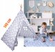 Teepee Tipi Style Kids Play Tent House Wigwam, Gray