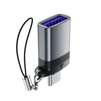 USB-A to USB-C Adapter Acefast J7, Gray