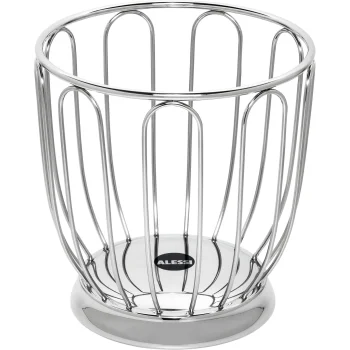 Alessi 370/19 Citrus Basket Fruit Basket, Stainless Steel