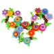 Creative Flower Garden Building Blocks Set - 104 Pieces