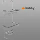 MALATEC Hanging Shower Caddy, Silver
