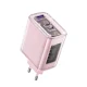 Acefast A45 GaN 65W 3-Port Wall Charger, Pink