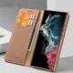 Dux Ducis Hivo Samsung Galaxy S23+ Genuine Leather Flip Case Brown