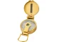 Military Survival Compass Folding Metal Outdoor Navigation, Gold