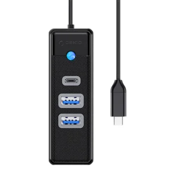 Orico USB-C Hub to 2x USB 3.0 + USB-C, 5 Gbps, 0.15m, Black