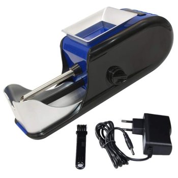 Electric cigarette rolling machine with density adjustment, blue