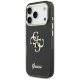 Guess IML 4G Script Metal Phone Case Cover iPhone 17 Pro - black