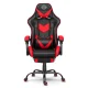 Sofotel Cerber Gaming Chair with Ergonomic Support and Footrest, Black and Red