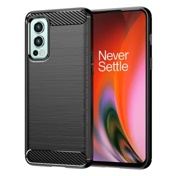 Oneplus Nord 2 5G Carbon Flexible Cover TPU Case, Black | Чехол Кейс Кабура для Телефона