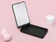 Folding Cosmetic Mirror with LED Backlight, Black